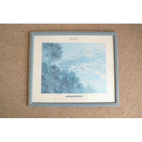 CLAUDE MONET PRINT * VINTAGE ANTENA FRAME * MONTE CARLO VUE DU CAP MARTIN