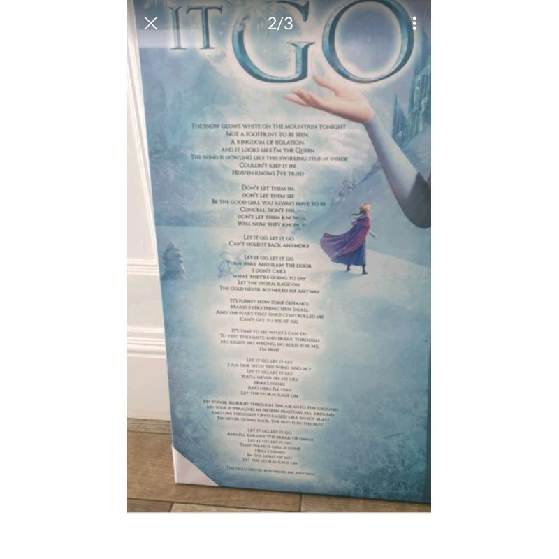 New Frozen Elsa Giant Box Canvas Picture Art christmas kids