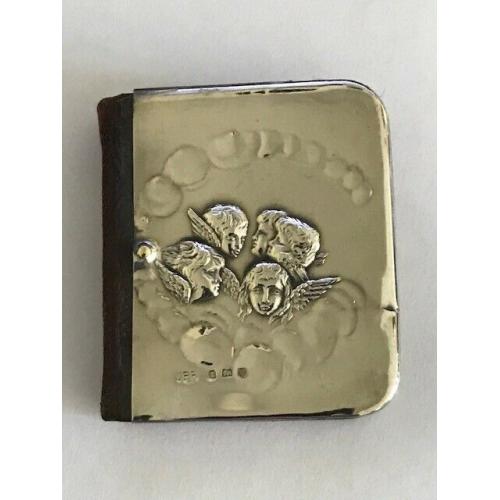 Miniature Antique Solid Silver Reynolds Angels Book Of Common Prayer