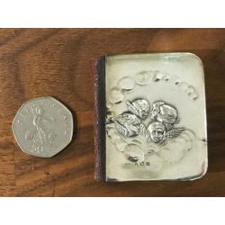 Miniature Antique Solid Silver Reynolds Angels Book Of Common Prayer