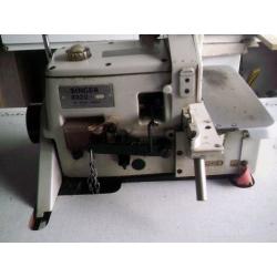 SINGER OVERLOCKER INDUSTRAIL 4 THREAD(TWIN) NEEDLE OVERLOCKER COMPLE WITH TABLE & MOTOR