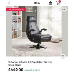 Audio chair. Unused