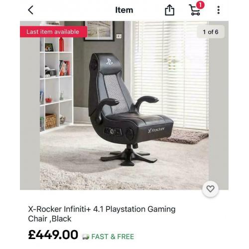 Audio chair. Unused
