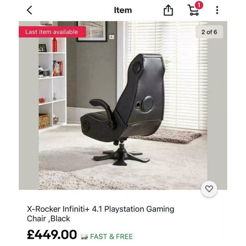 Audio chair. Unused