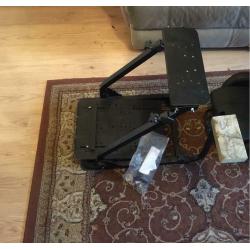 GT Omega racing steering wheel stand
