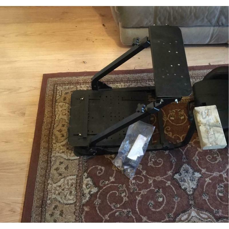 GT Omega racing steering wheel stand