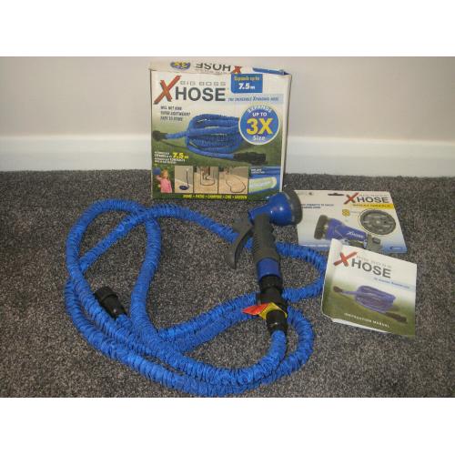 Original XHOSE x hose 25ft 7.5m + spray nozzle with 8 modes ( Big Boss )