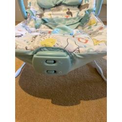 Mamas & Papas baby bouncer with vibration function