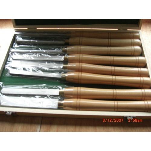 Wood turning chisels, brand new set