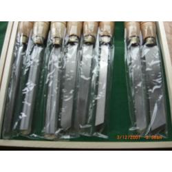 Wood turning chisels, brand new set
