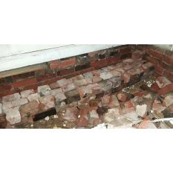 For free old Bricks / top soil/ hardcore rubbel