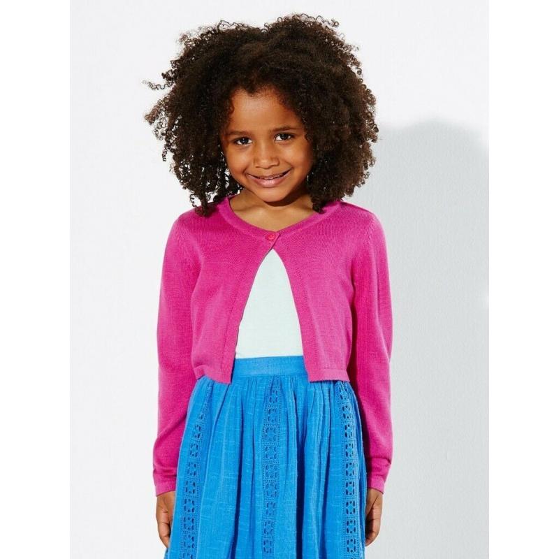 gorgeous hot pink girls shrug cardigan from john lewis age 11 new with tags