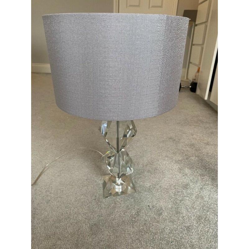 Grey Crystal Lamp
