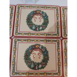 6 x Pimpernel 12 Days of Christmas Place mats