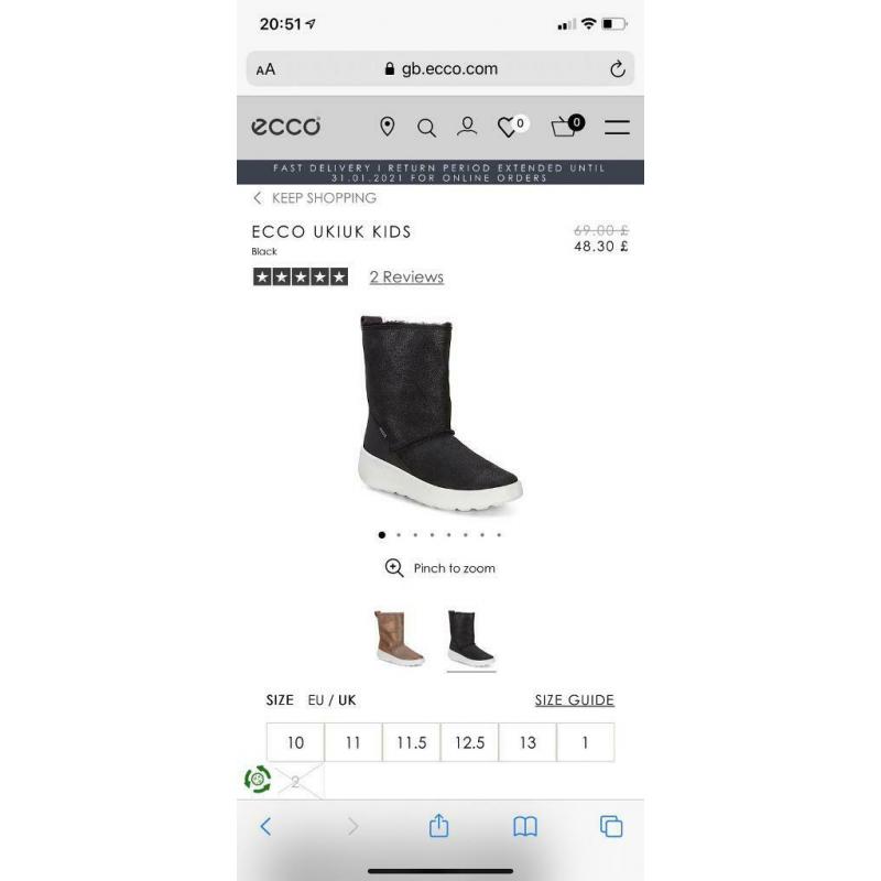 Children?s Ecco goretex boots