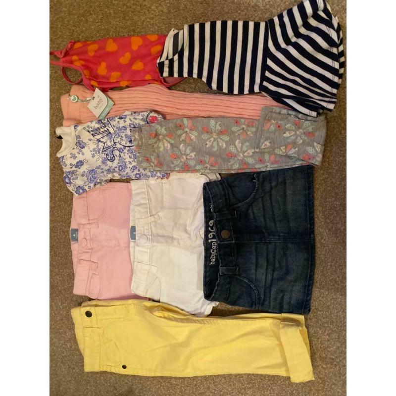 Bundle of girls clothes to fit age 18/24 months. Nine items, many from Baby Gap.