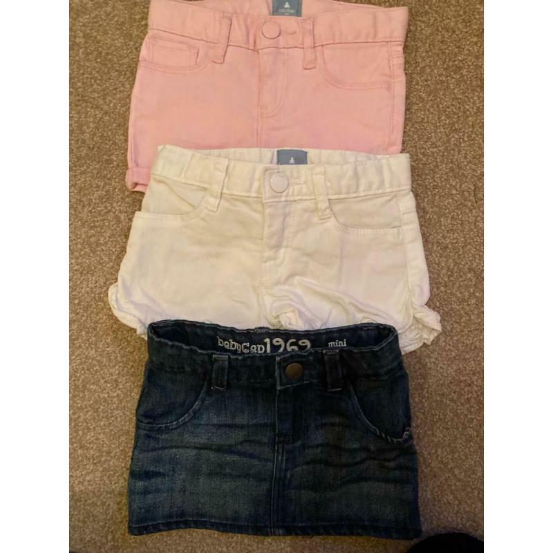 Bundle of girls clothes to fit age 18/24 months. Nine items, many from Baby Gap.